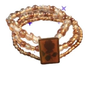 Vintage stretch Beaded bracelet 90s